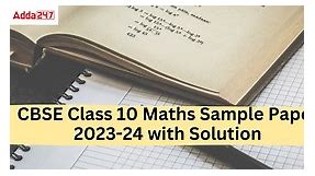 Sample Paper Class 10 Maths with Solution 2024 PDF Download