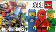 LEGO Mystery Package of 40+ RARE Vintage Minifigures! (Unboxing)