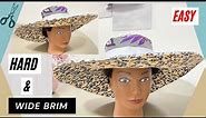 HARD BRIM SUN HAT || Wide Stiff Brim Sun Hat DIY || Summer Hat Tutorial