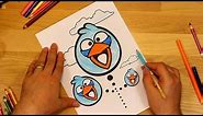 Angry Birds Coloring Blue Birds