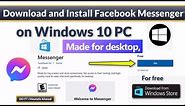 How to Download and Install Facebook Messenger App on Windows 10 PC