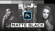Matte Black Colour Grading Effect in Photoshop