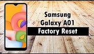 Samsung Galaxy A01 How to Reset Back to Factory Settings