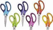 WA Portman 5 Inch Pointed Kids Scissors 6 Pack - Pointed Scissors for Kids - Small Scissors for School Kids - Scissors Kids Safety Scissors Bulk - Bulk School Supplies - School Scissors