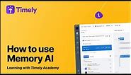 How to use Memory AI