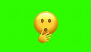 shocked emoji 😲🤭 (combination) Green screen video free download - Free copyright