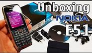 Nokia E51 Unboxing 4K with all original accessories RM-244 Eseries review