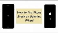How to Fix iPhone Stuck on Black Screen/Apple Logo with Spinning Wheel