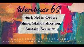 Mastering Warehouse 6S