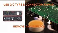 Repairing USB Type B Female Socket Port On Most Devices | Focusrite Scarlett 2i2 | Audio Interface