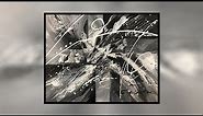 DAILY ART #11 / Black and Gray / Abstract Art / Acrylic Painting / Modern Art