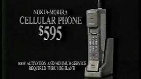 Old Cell Phone Ad 1980's