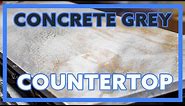 HOW TO - Create a Concrete Grey Kitchen Countertop with Epoxy - Countertop Epoxy - Simple Countertop