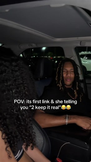 When its first link & she telling you “keep it real”😂😂 #taniyn #relatable #trending #dreadhead #viralvideos
