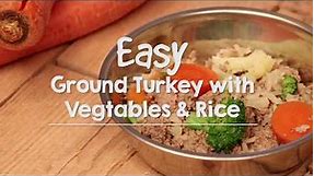 Homemade Dog Food for Allergies: Turkey, Vegetable and Rice Meal