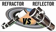 4.7" Refractor vs 8" Reflector on Saturn