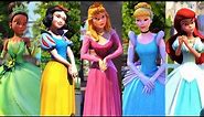 ♡ Every Time I Meet Disney Princess in Disneyland (All Disney Characters Hugs and Dances)