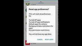 Android How To Reset App Preferences