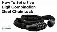 How To Set a Combination Bike Steel Chain Lock