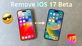 [iOS 17] How to Remove & Uninstall iOS 17 Beta without Losing Data | iPhone iPad Worked!
