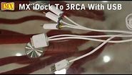 How to Connect iPad iPhone iPod to TV using Composite Audio Video 3 RCA Cable