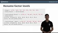R tutorial - Using Factors in R