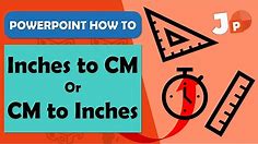 PowerPoint Change Measurement Units CM to Inches and Inches to CM | Tutorial