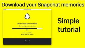 How to download all of your Snapchat memories | Simple tutorial