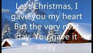 Wham! - Last Christmas (lyrics on screen)