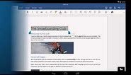 Word for Android tablet: Getting started