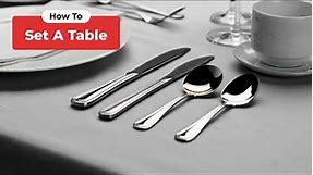 How to Set a Table