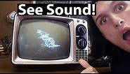 Seeing Sounds with this TV // CRT Oscilloscope