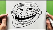 Trollface Meme Drawing Step by Step How to Draw Trollface