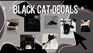 black cat decal ids | roblox bloxburg