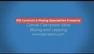 Conval Clampseal Valve Seat Blueing/Lapping Instructions