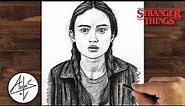 Drawing Tutorial: How to Sketch Max from Stranger Things.