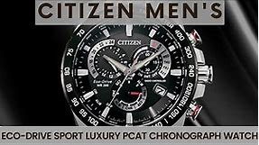 Citizen Men's Eco-Drive Sport Luxury PCAT Chronograph Watch Stainless Steel @awesomewatches