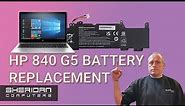 HP 840 G5 Battary Replacement Tutorial (2024)