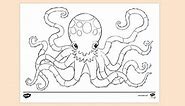 Octopus Colouring Sheet