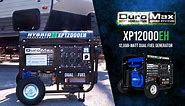 DUROMAX 12000/9500-Watt Dual Fuel Electric Start Gasoline/Propane Portable Home Power Back Up Generator with CO Alert Sensor XP12000EH