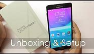 Samsung Galaxy Note 4 Unboxing / First Boot / Overview - Indian Retail Unit