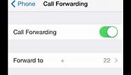 iPhone Call Forwarding Setup