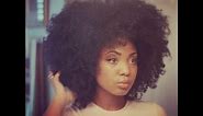 Natural Hair Curly Afro Tutorial