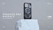 URBAN ARMOR GEAR UAG Designed for iPhone 14 Pro Max Case Silver 6.7" Monarch Pro Build-in Magnet Compatible with MagSafe Charging Rugged Shockproof Dropproof Premium Protective Cover