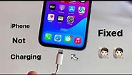 iPhone not charging solution ✅✅ || iPhone charging problem- Fixed 😍