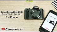 Connect your Canon PowerShot G5 X to your iPhone via Wi-Fi