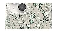 Casely iPhone 15 Plus Case | Sage Garden | Green Floral | Compatible with MagSafe