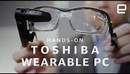 Toshiba dynaEdge AR smart glasses hands-on