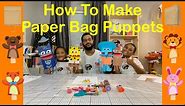How to make paper bag puppets for children
