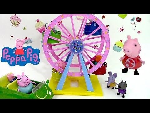 Peppa Pig Jouet Grande Roue Parc d'attractions ♥ Big Ferris Wheel Theme Park